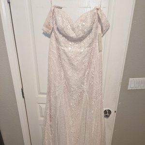 Melissa Sweet Davids Bridal Lace Mermaid Dress